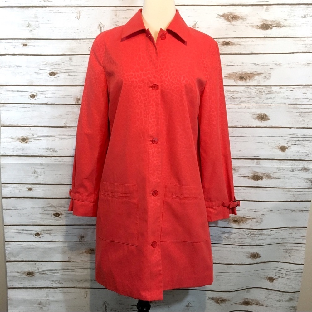 JH Collections Coral Cheetah Spring/Fall Coat